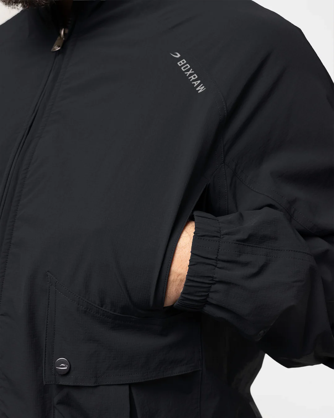 Benton Cargo Jacket - Black - Image 11