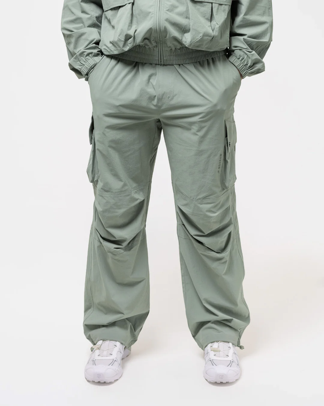 Benton Cargo Pants - Stone Green - Image 3