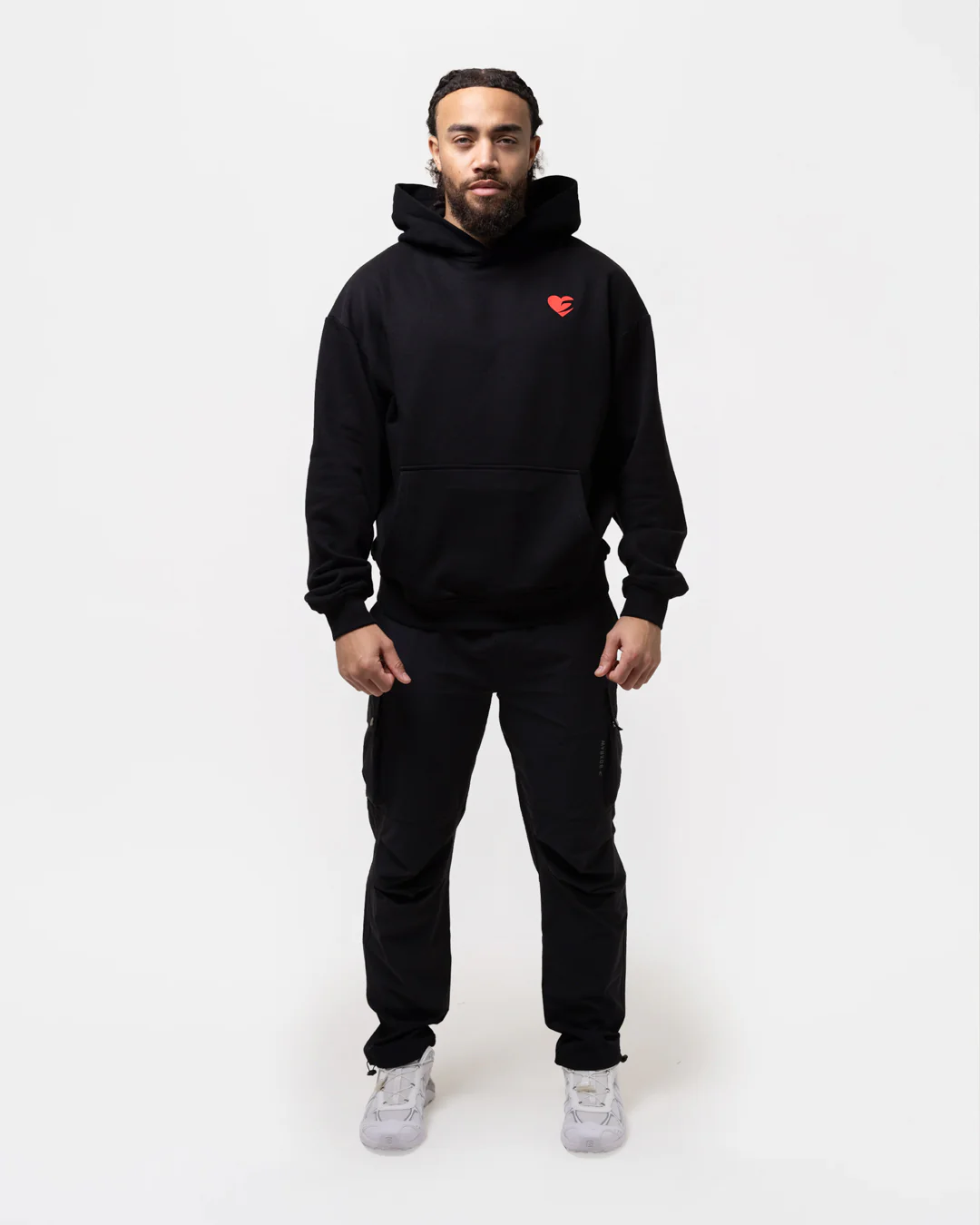 Boxing is Love Oversized Hoodie - Black - Image 2