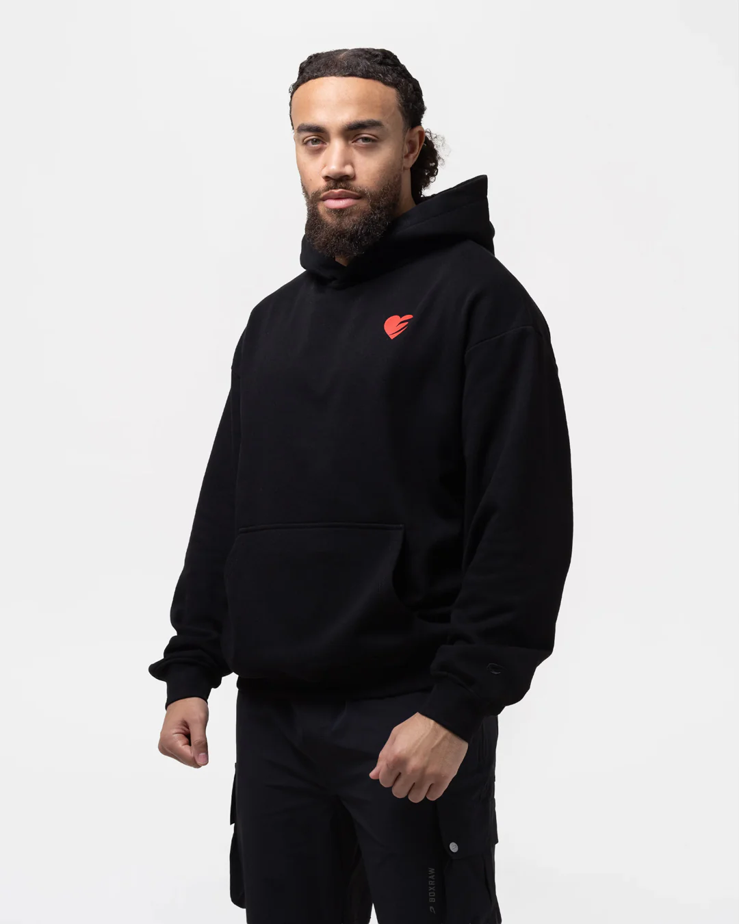 Boxing is Love Oversized Hoodie - Black - Image 3