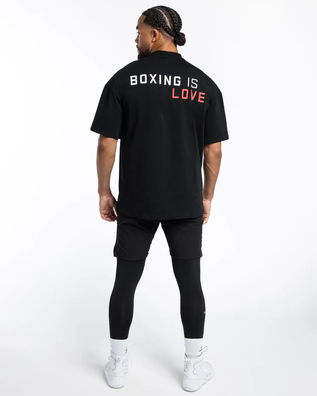 Boxing is Love Oversized T-Shirt - Black - Image 3