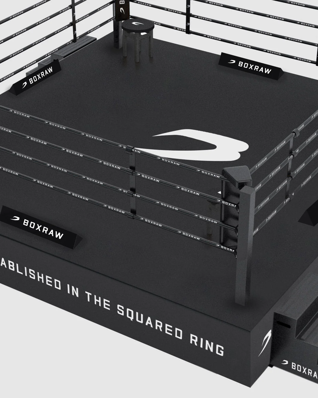 BOXRAW Boxing Ring Toblerone - Black/Classic - Image 4