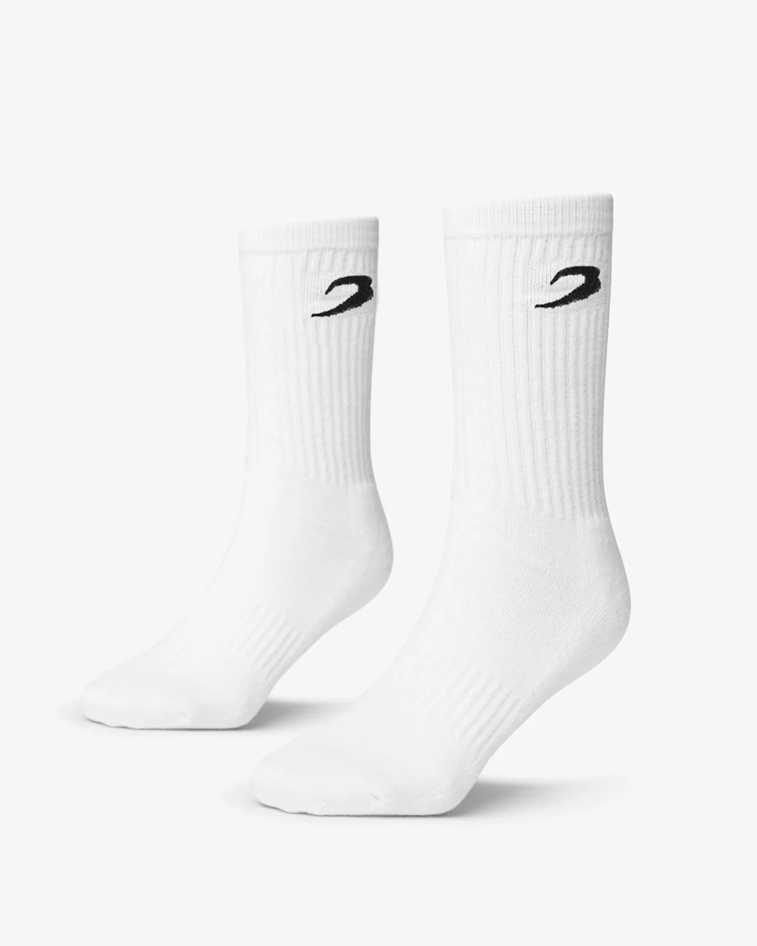 BOXRAW Crew Socks (3 Pairs) - White - Image 2