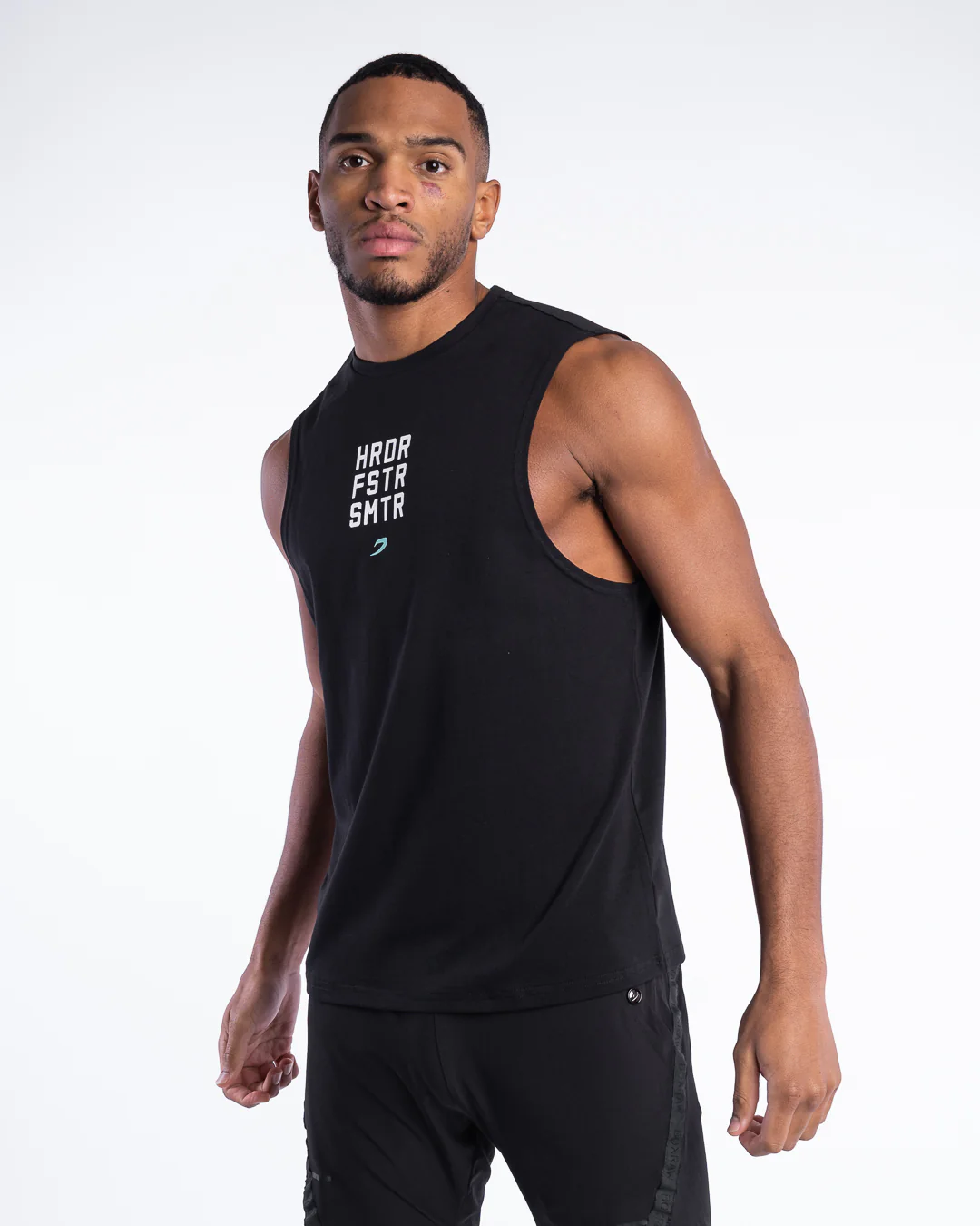 HRDR FSTR SMTR Muscle Tank - Black - Image 4