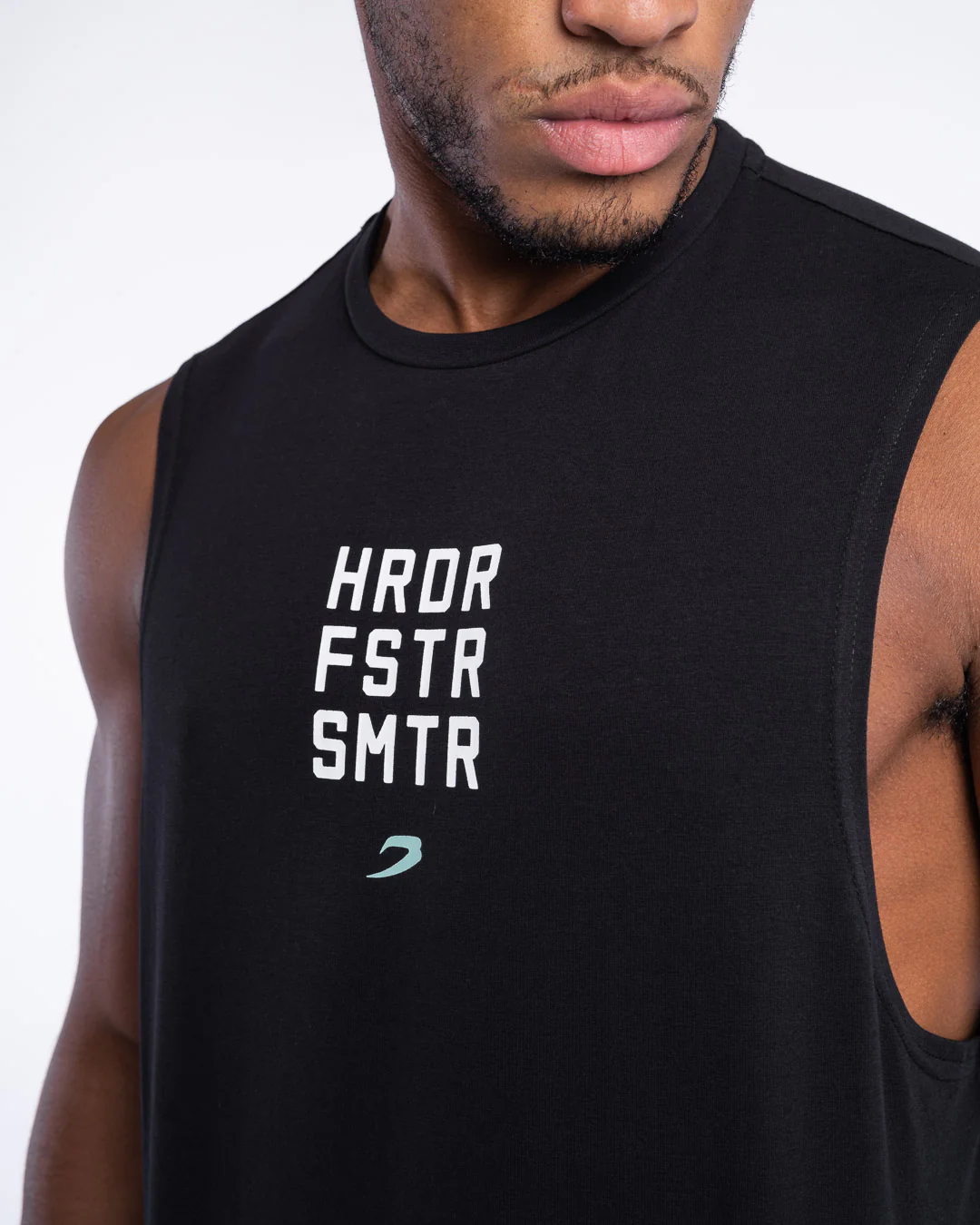 HRDR FSTR SMTR Muscle Tank - Black - Image 6