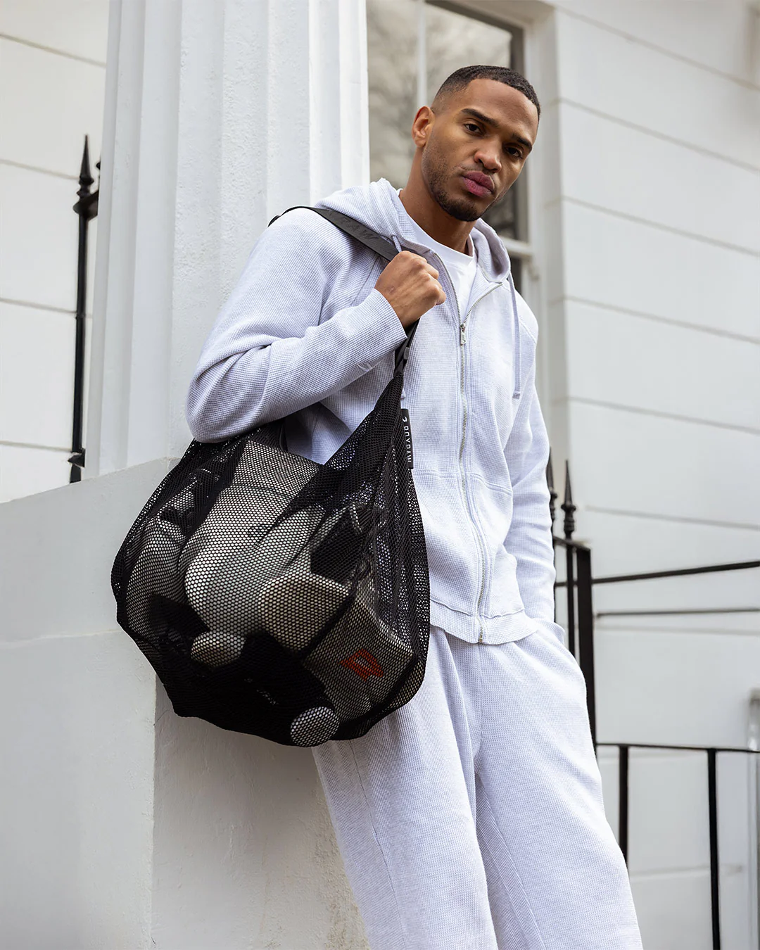 BOXRAW 35L Mesh Duffle Bag - Black - Image 2