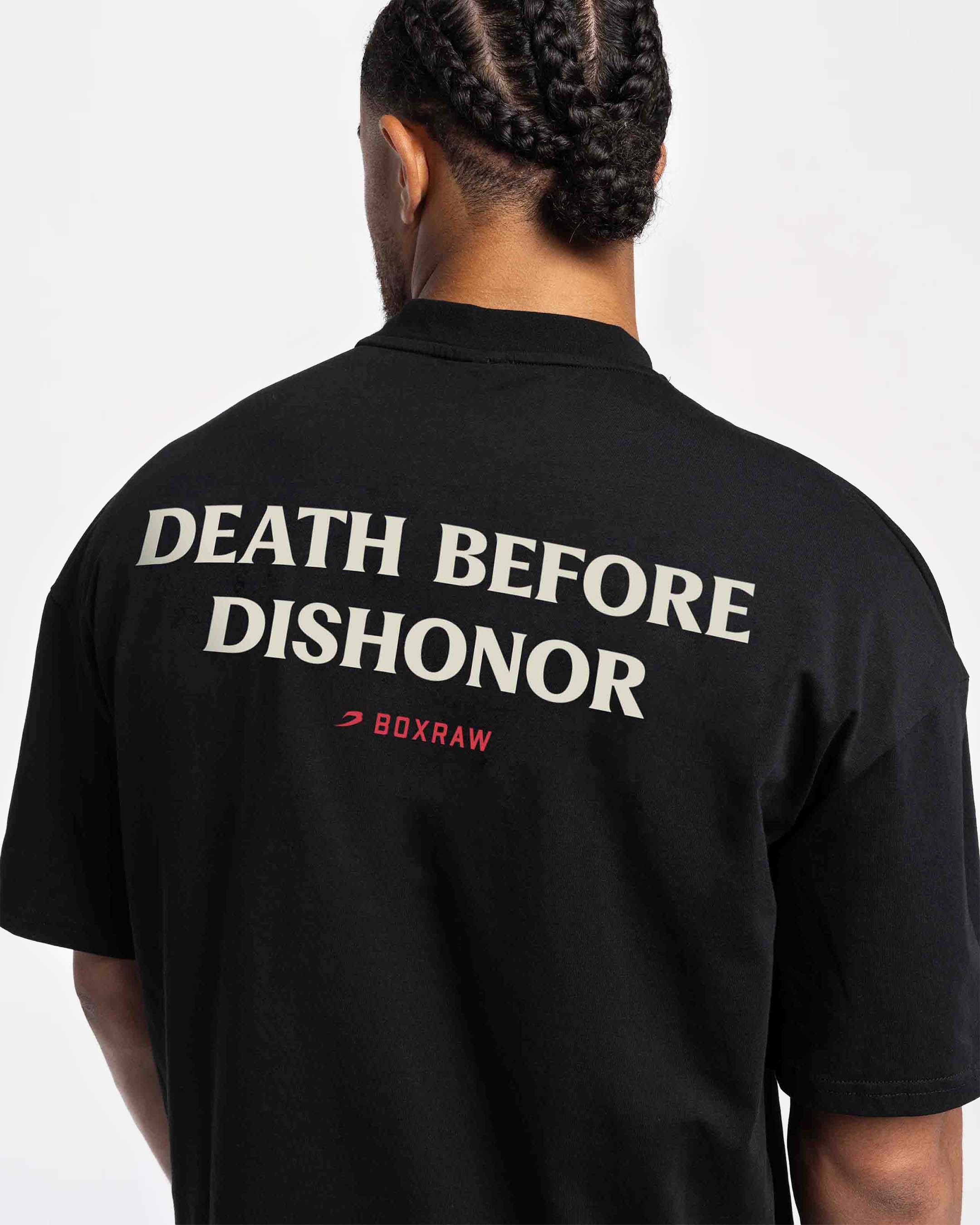 Death Before Dishonor Oversized T-Shirt - Black - Image 8