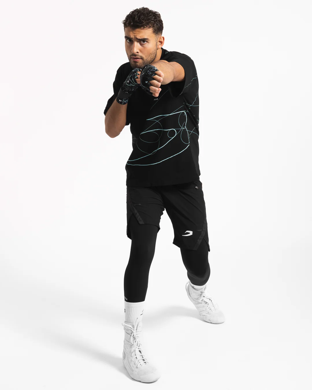 Disciplined Thought/Action Oversized T-Shirt - Black - Image 2