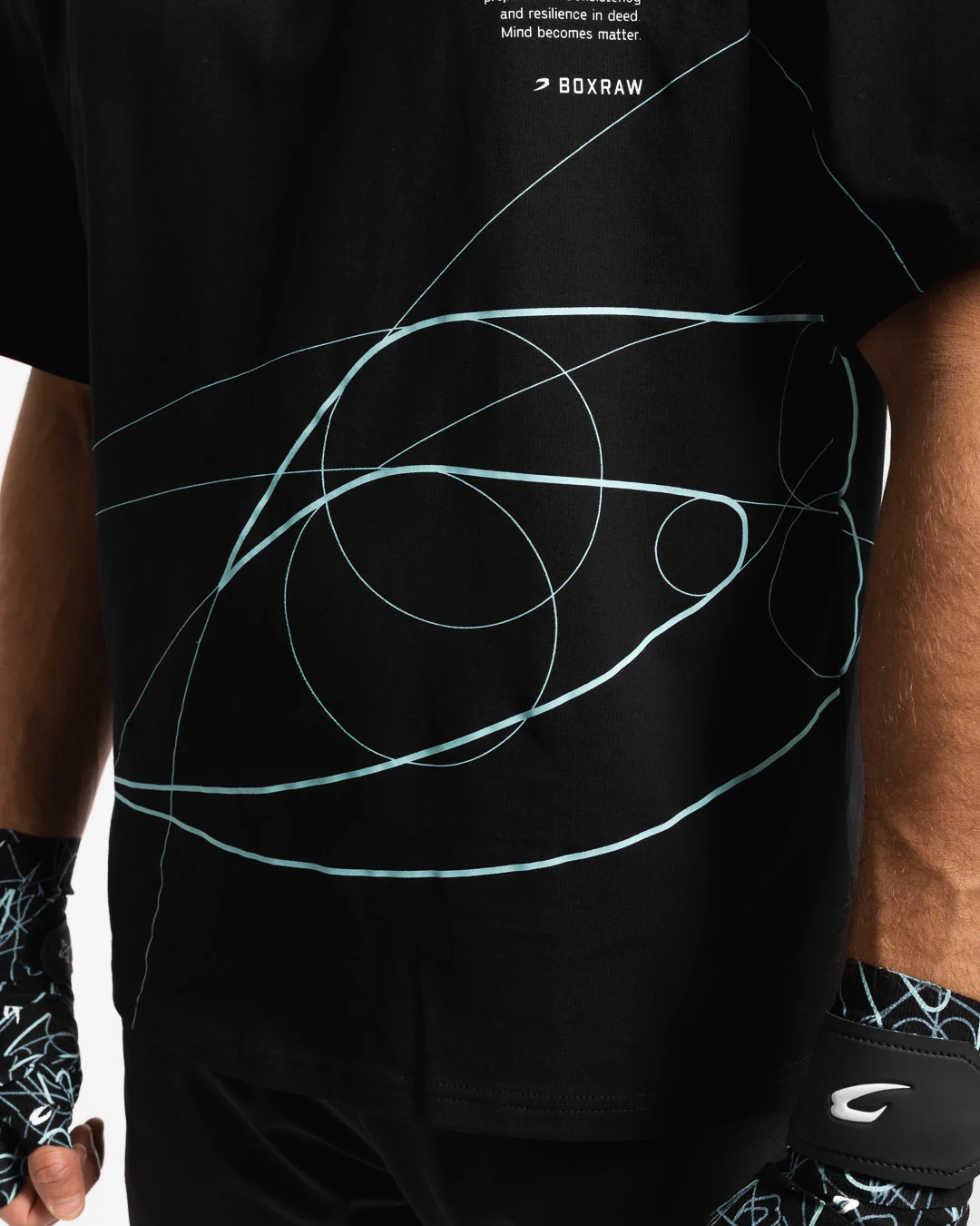 Disciplined Thought/Action Oversized T-Shirt - Black - Image 8