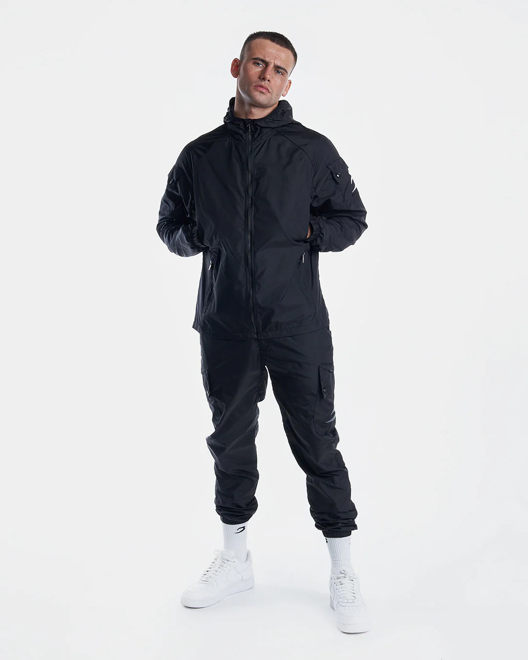 Dundee Windbreaker Jacket - Black - Image 2
