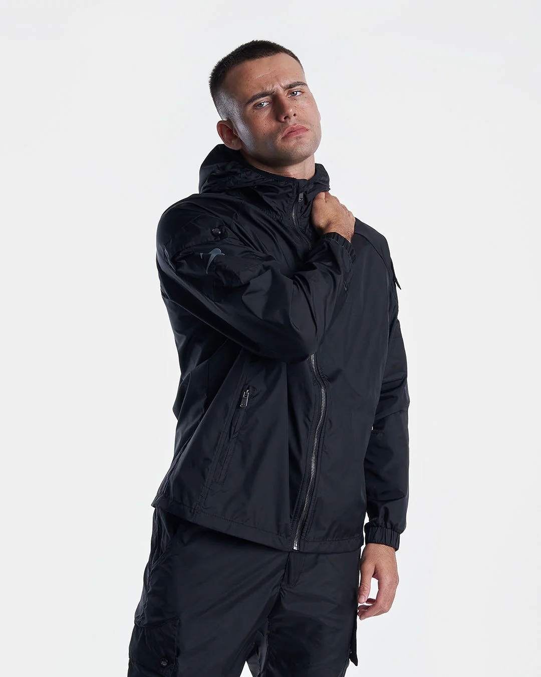 Dundee Windbreaker Jacket - Black - Image 5