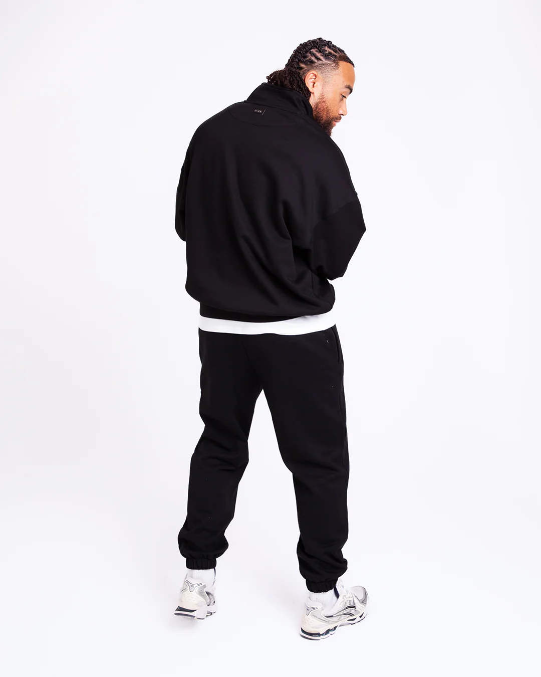 East Street 1/4 Zip - Black - Image 3