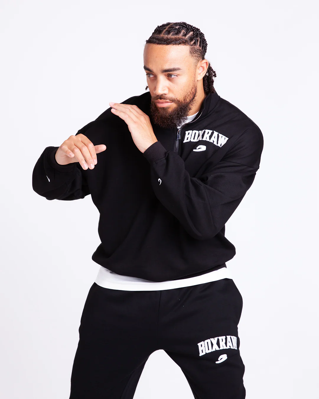 East Street 1/4 Zip - Black - Image 5