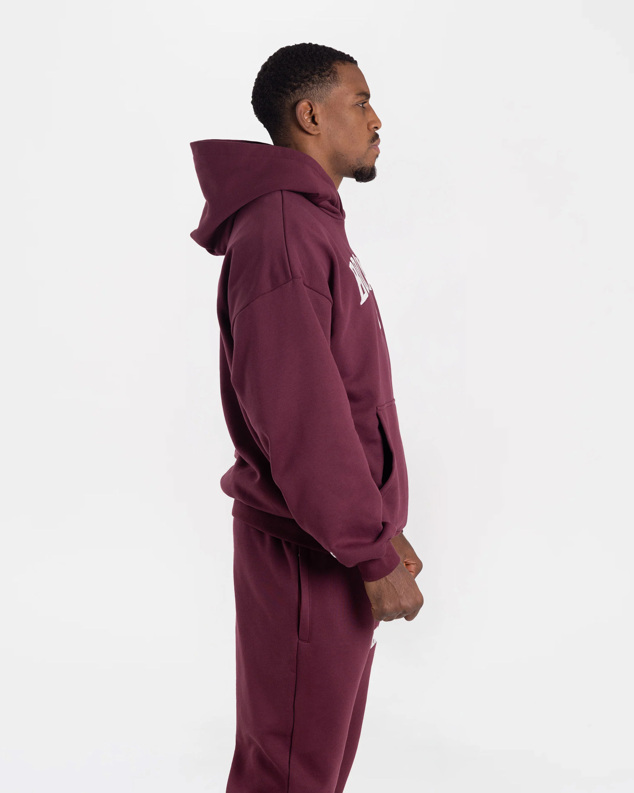East Street Hoodie - Burgundy - Image 5