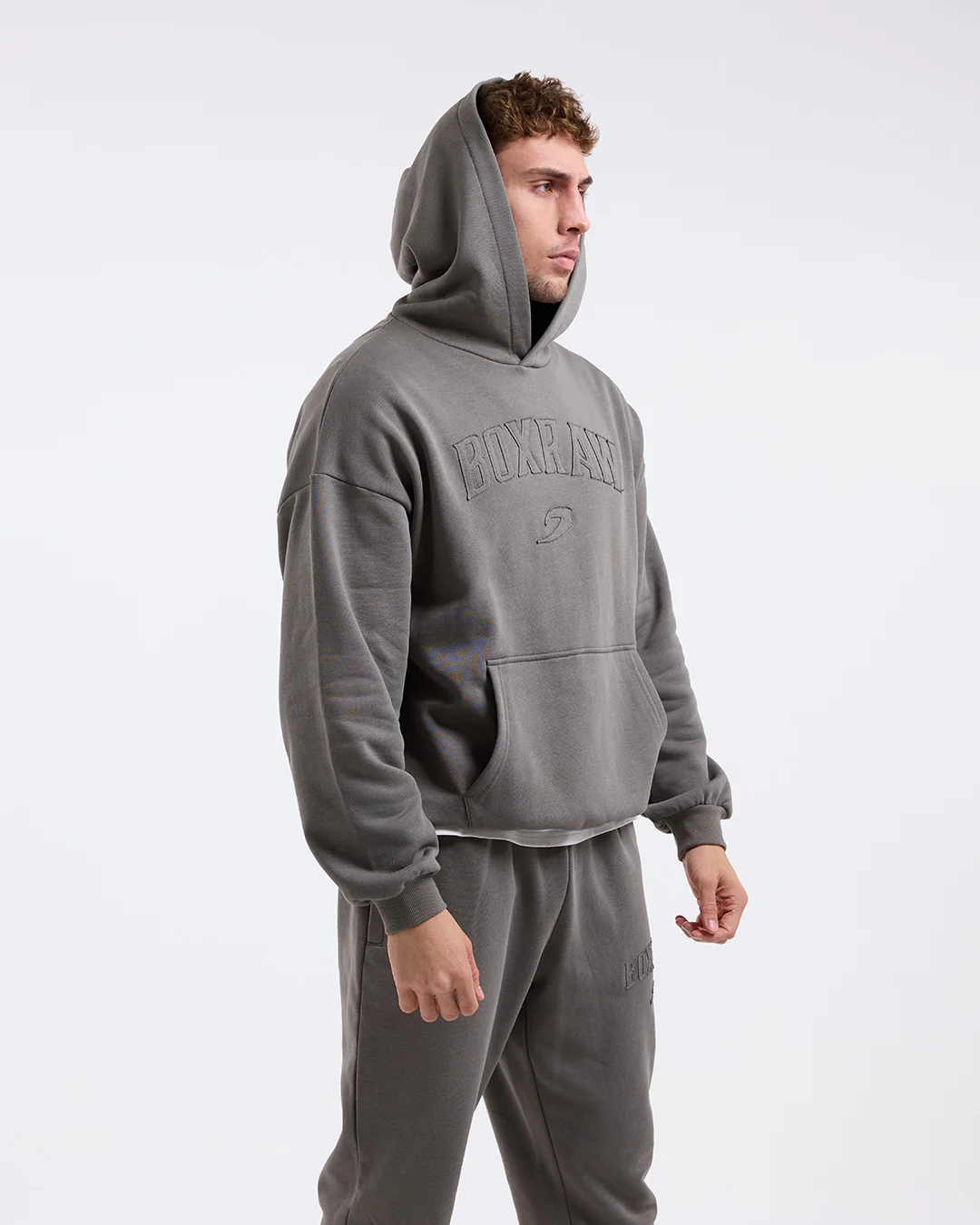 East Street Hoodie - Distressed Grey - Image 5