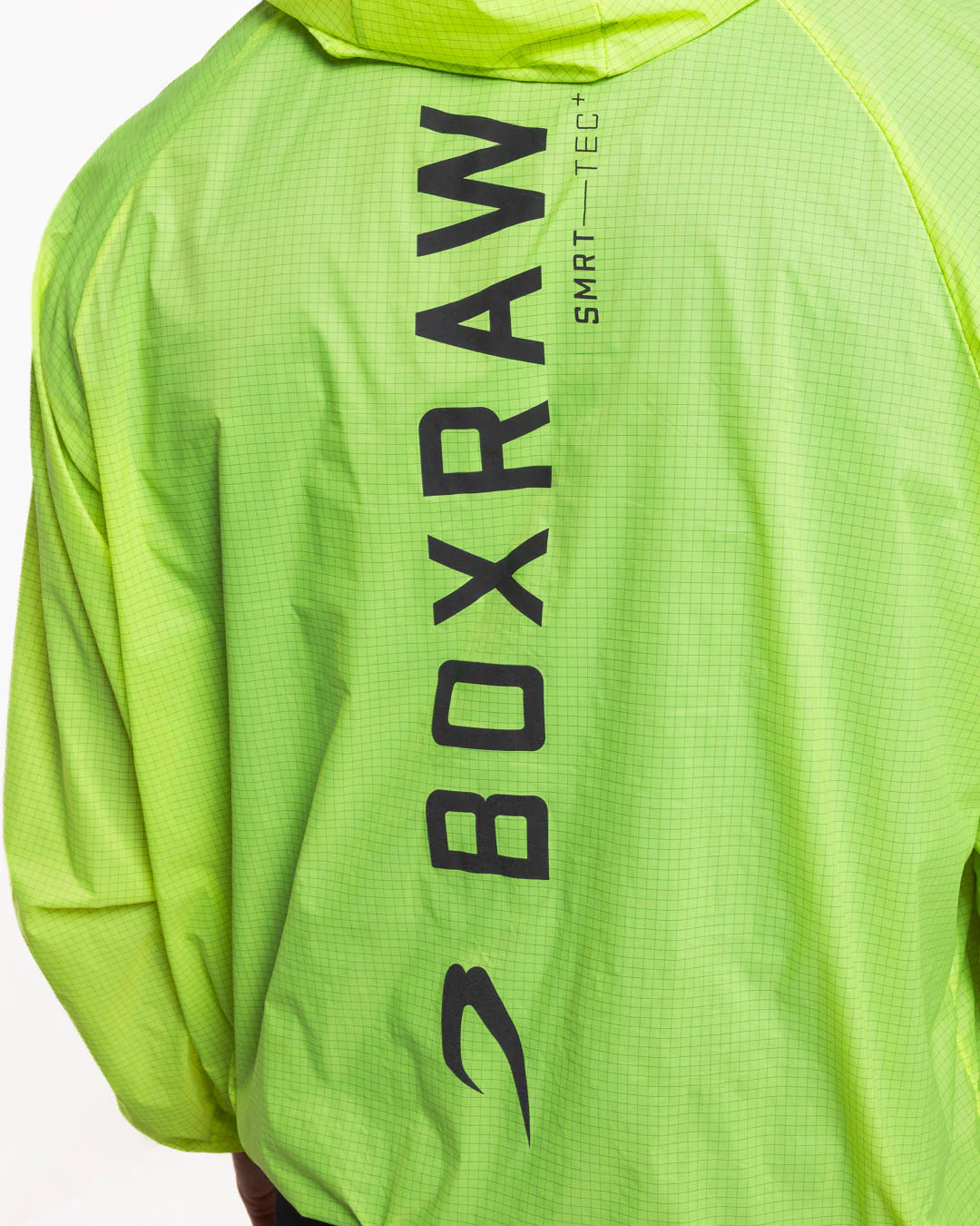 Genaro Oversized Windbreaker Hoodie - Neon Yellow - Image 12