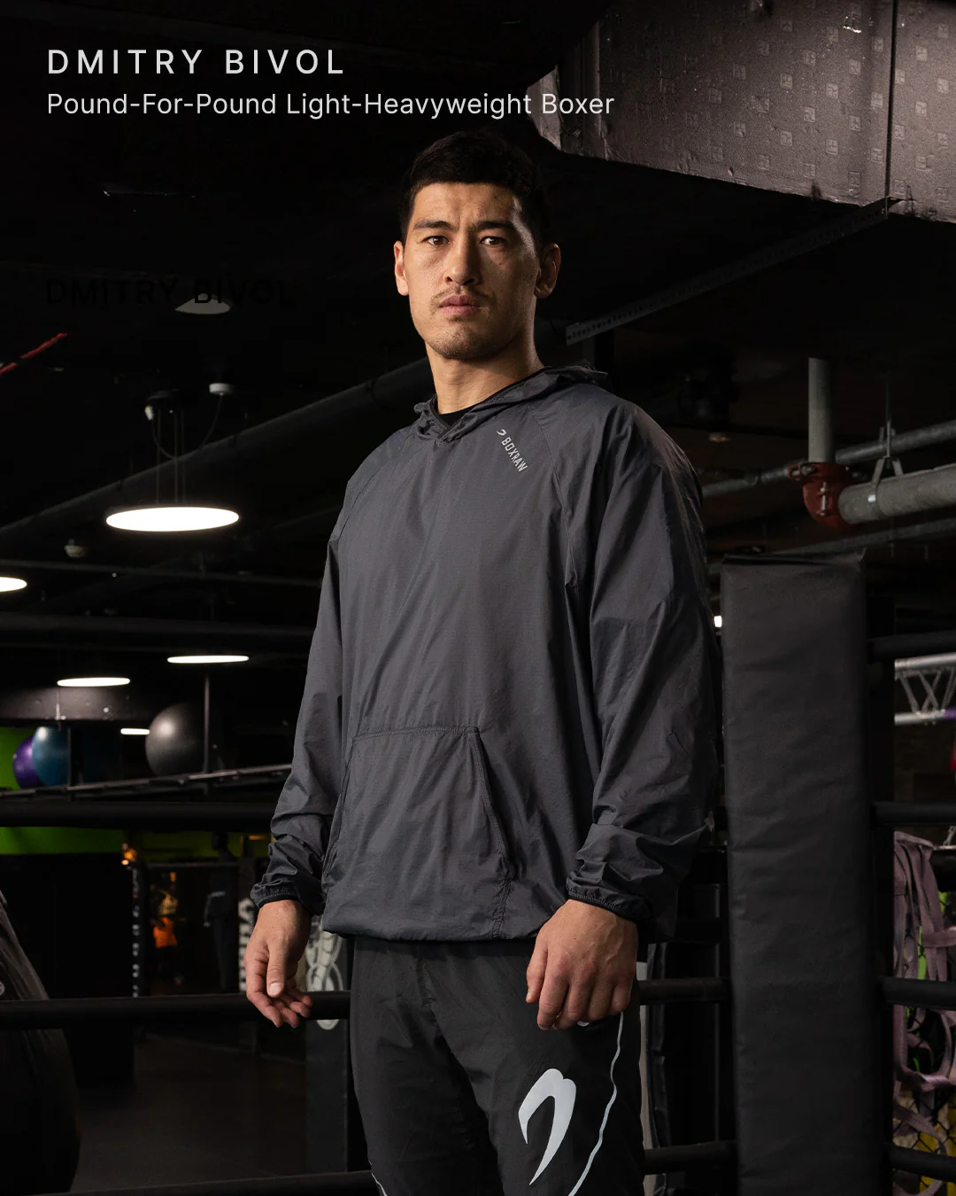 Genaro Oversized Windbreaker Crew - Charcoal - Image 3