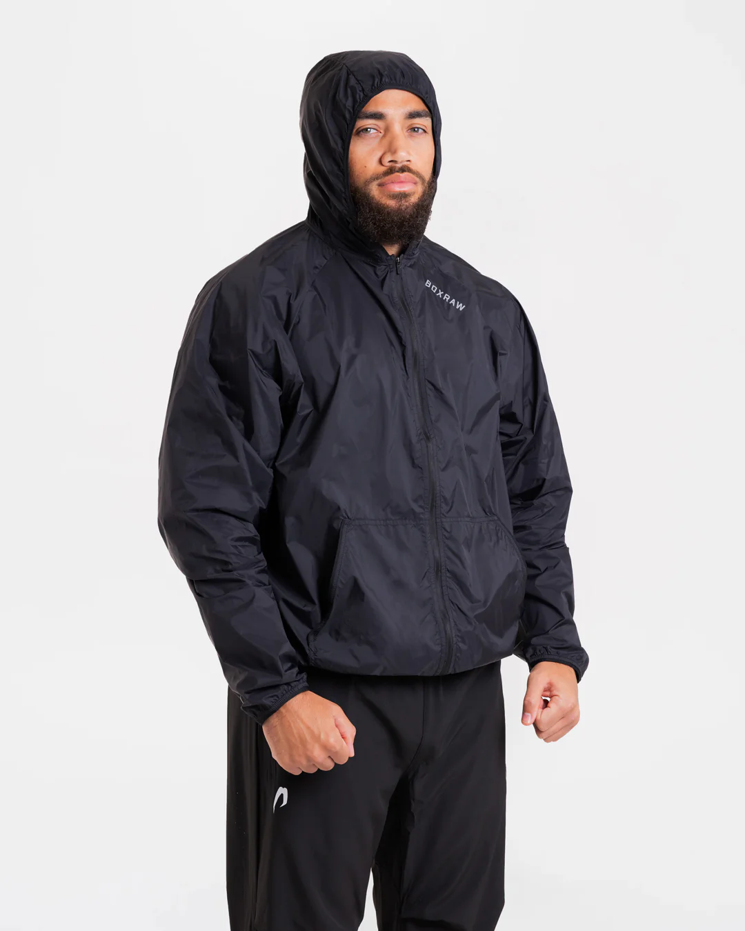Genaro Zip Up Windbreaker - Black - Image 7