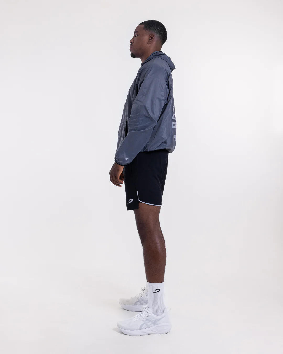 Genaro Zip Up Windbreaker - Charcoal - Image 10