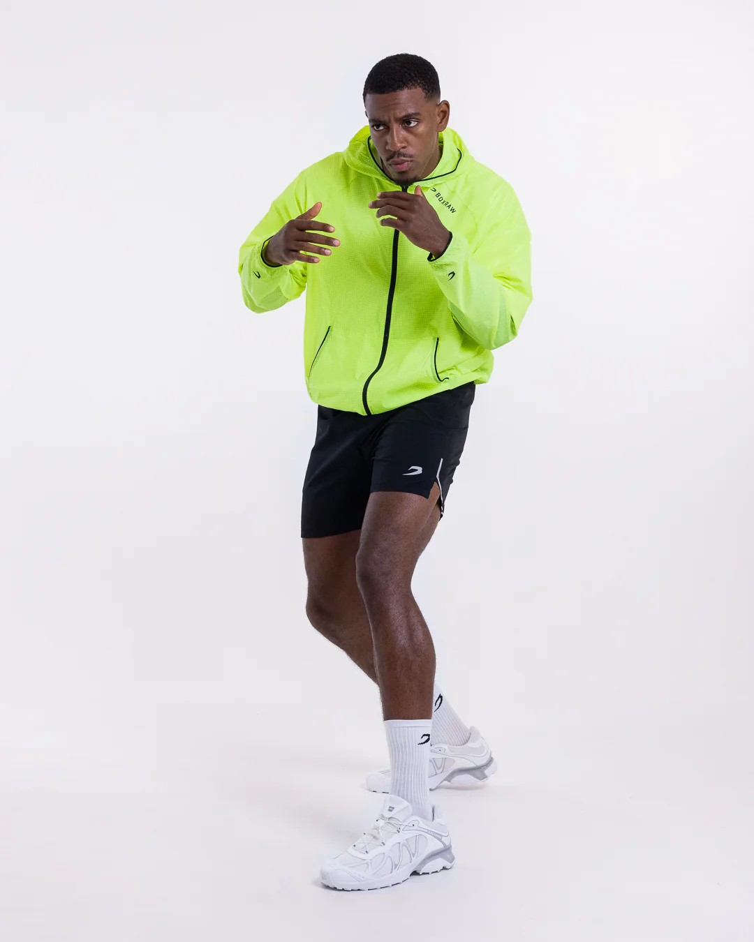 Genaro Zip Up Windbreaker - Neon Yellow - Image 2