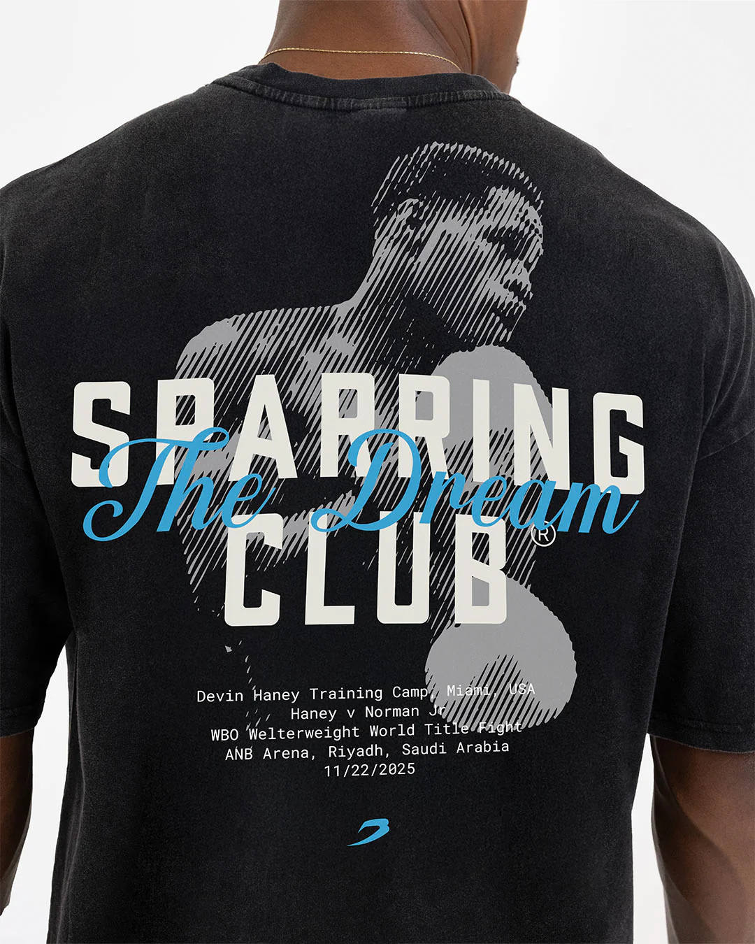 Haney x Sparring Club Oversized T-Shirt (Ltd. Edition) - Washed Black - Image 7