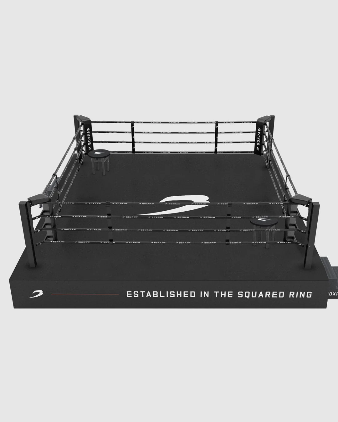 BOXRAW 36" Competition Boxing Ring - Black/Classic - Image 3