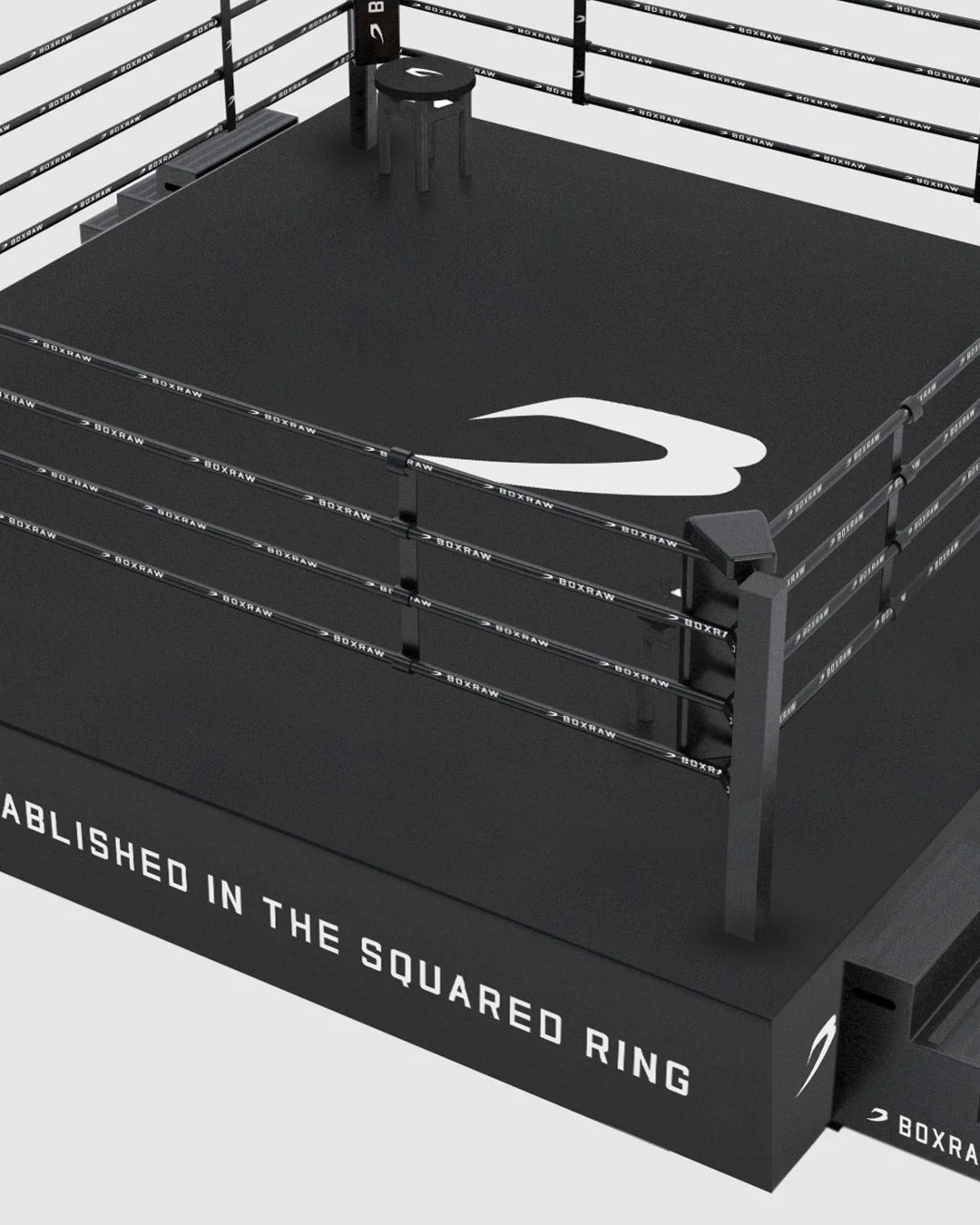 BOXRAW 36" Competition Boxing Ring - Black/Classic - Image 4