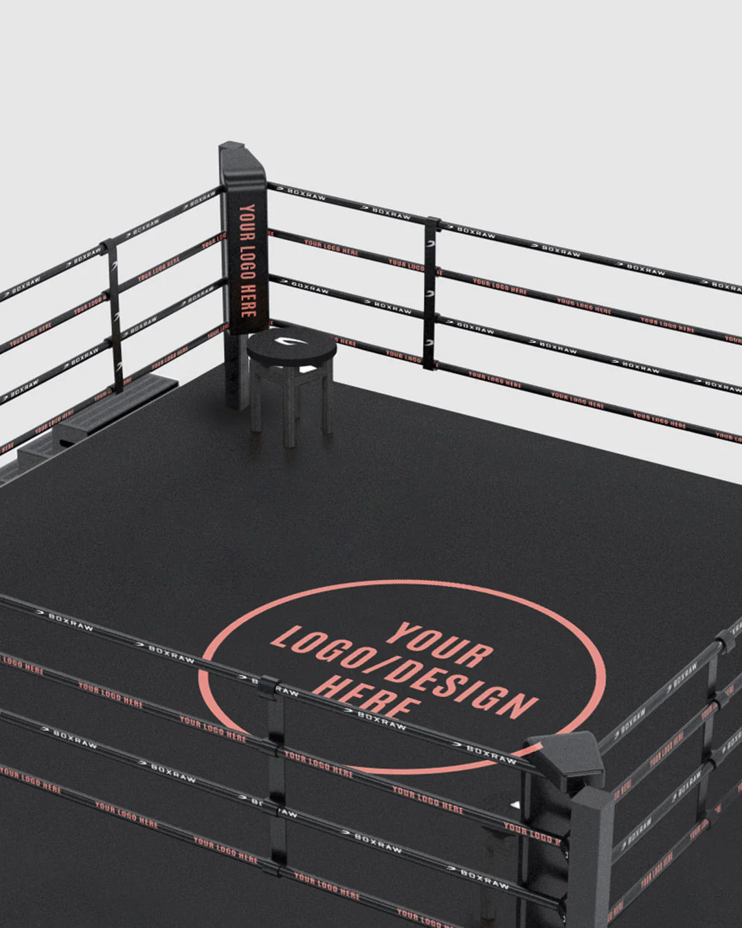 BOXRAW 36" Competition Boxing Ring - Custom Design - Image 2
