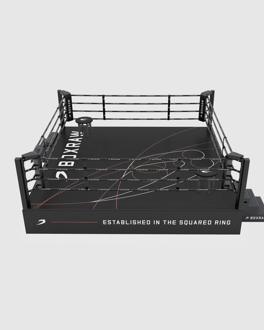 BOXRAW 36" Pro Training Boxing Ring - Black/Golden Ratio - Image 3