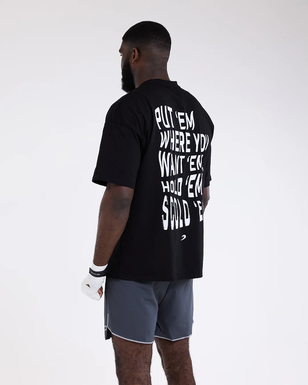 Hold 'Em Scold 'Em Oversized T-Shirt - Black - Image 3