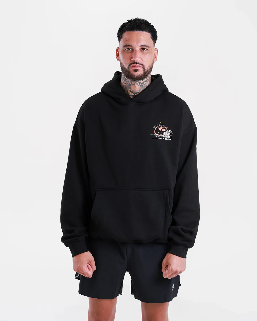 Hook Right Goodnight Oversized Hoodie - Black - Image 3