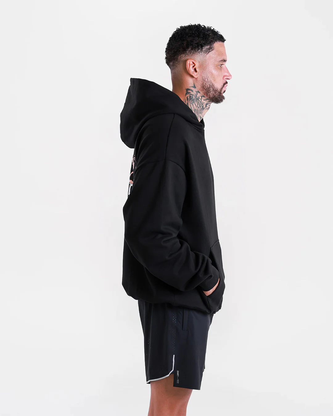 Hook Right Goodnight Oversized Hoodie - Black - Image 4