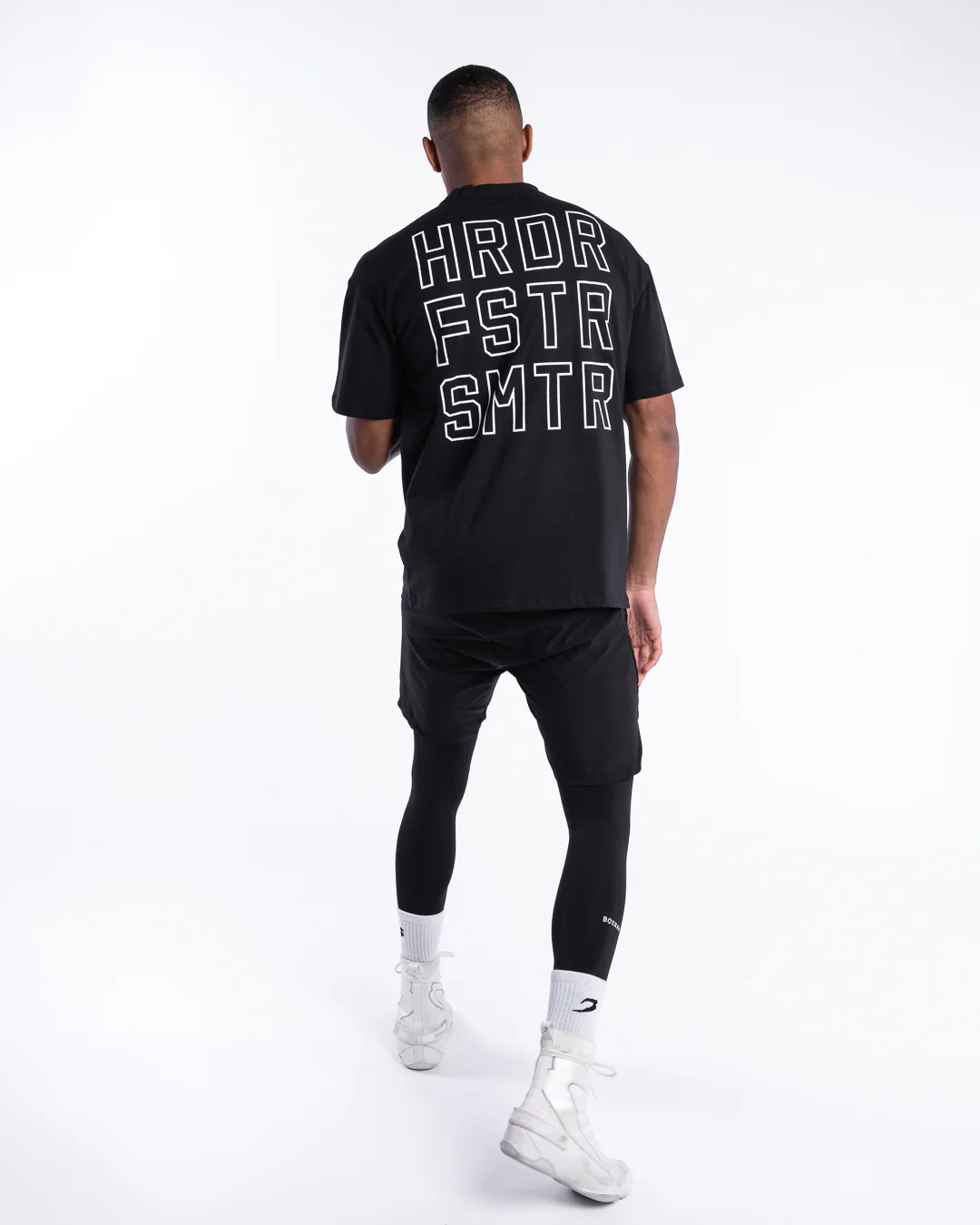 HRDR FSTR SMTR Oversized T-Shirt - Black - Image 3