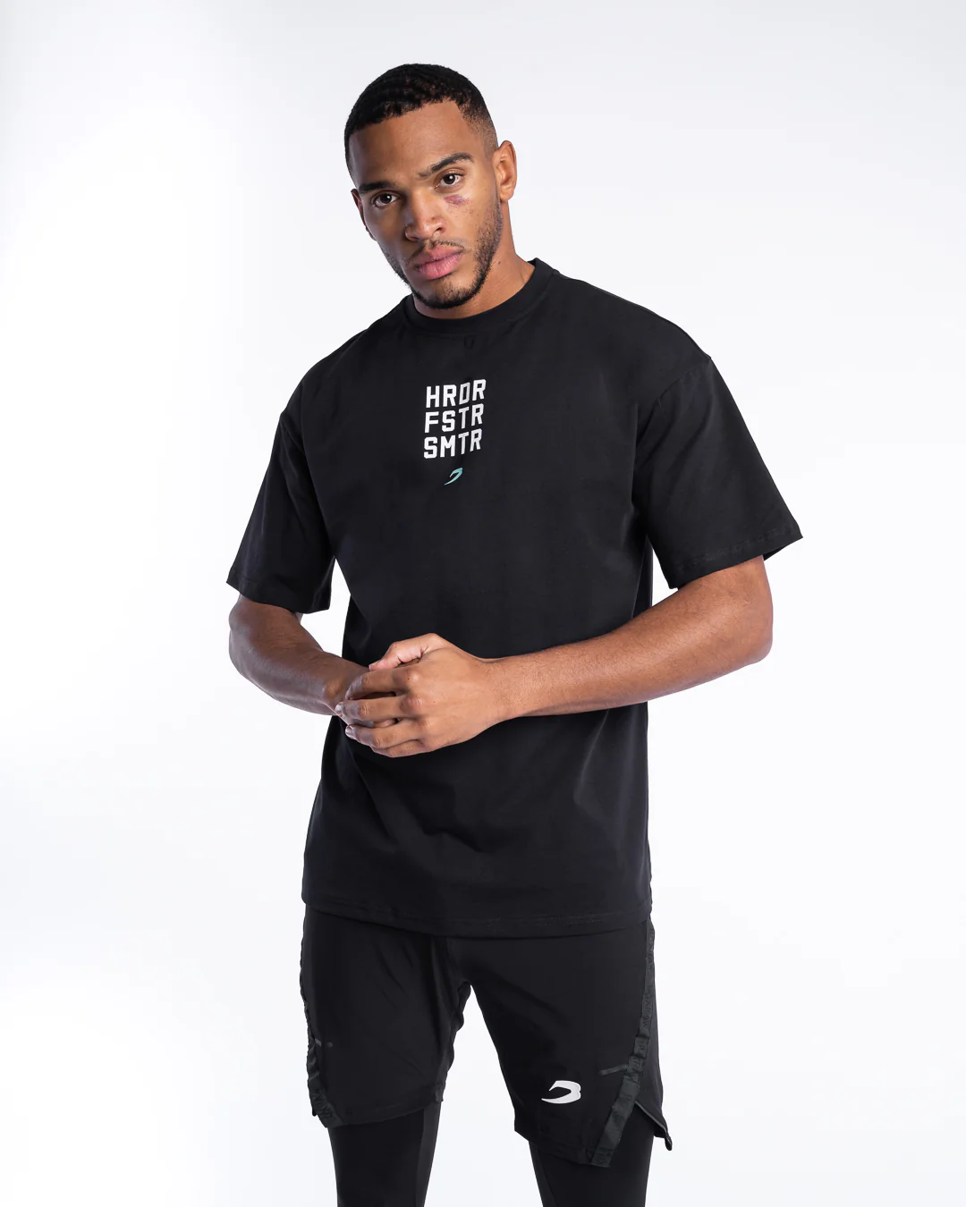 HRDR FSTR SMTR Oversized T-Shirt - Black - Image 5