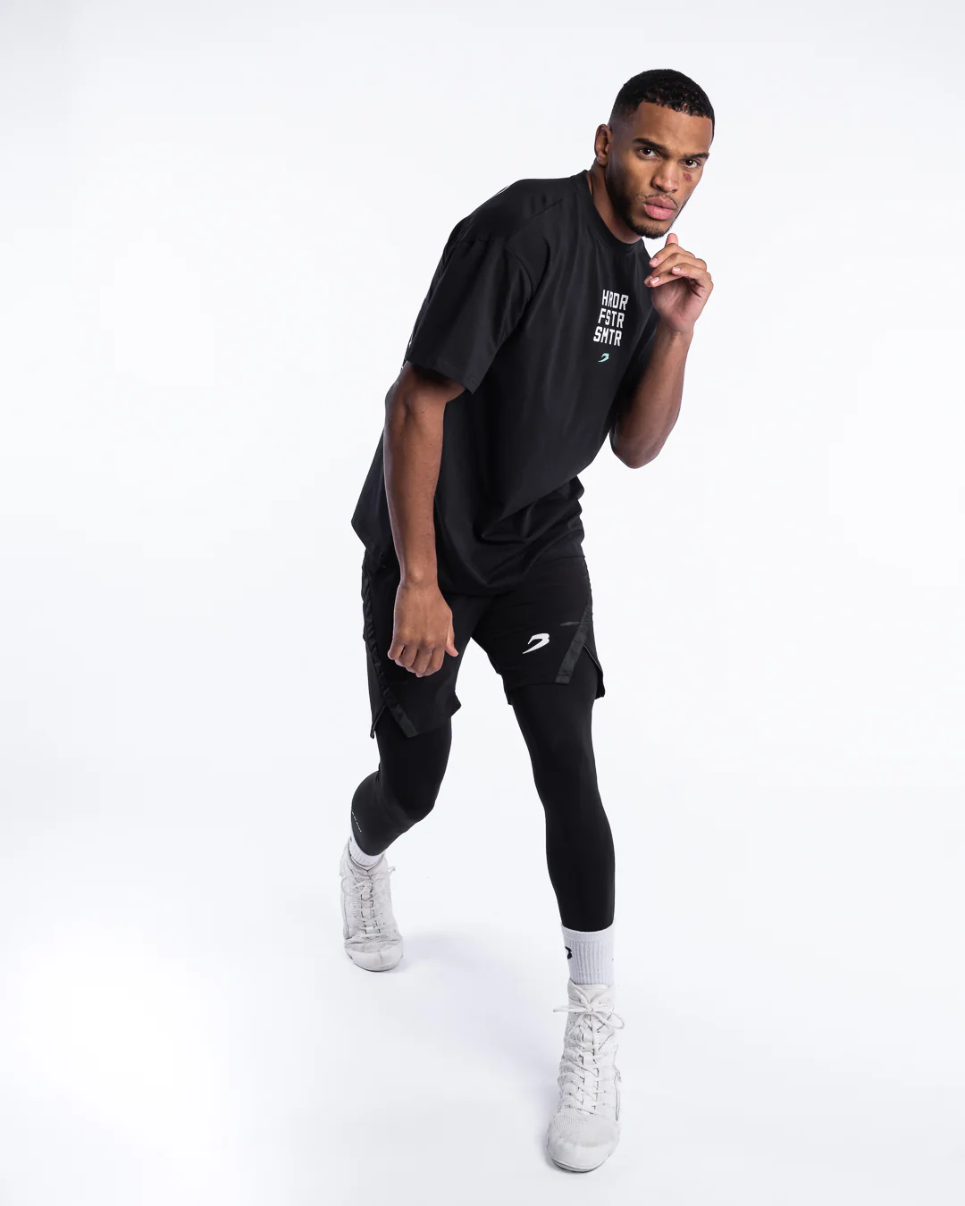 HRDR FSTR SMTR Oversized T-Shirt - Black - Image 8