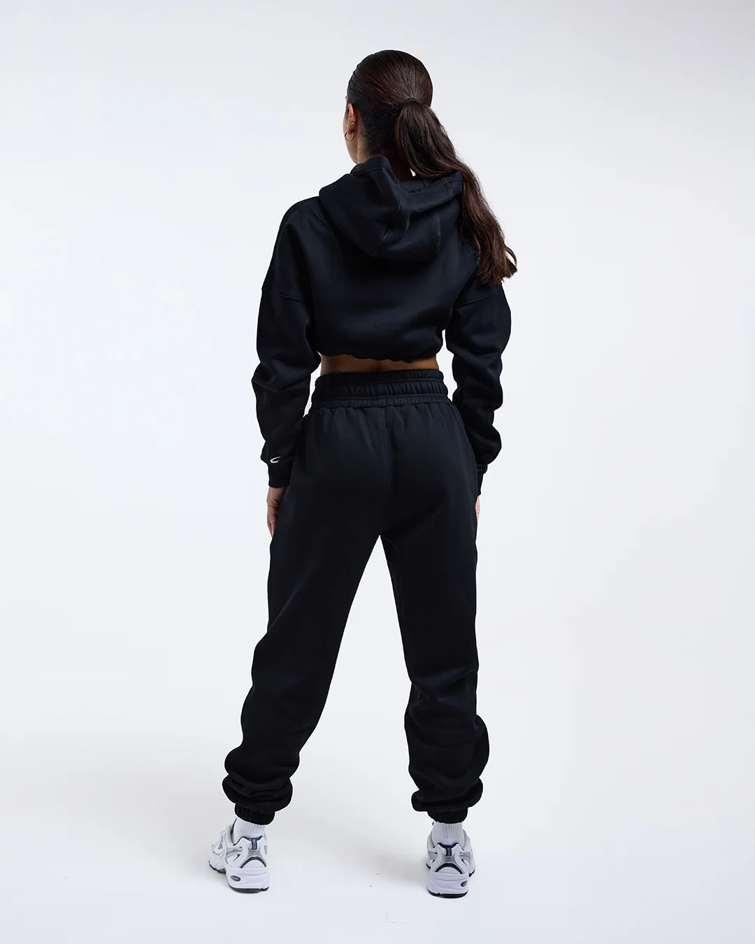 Johnson Cropped Hoodie - Black - Image 9