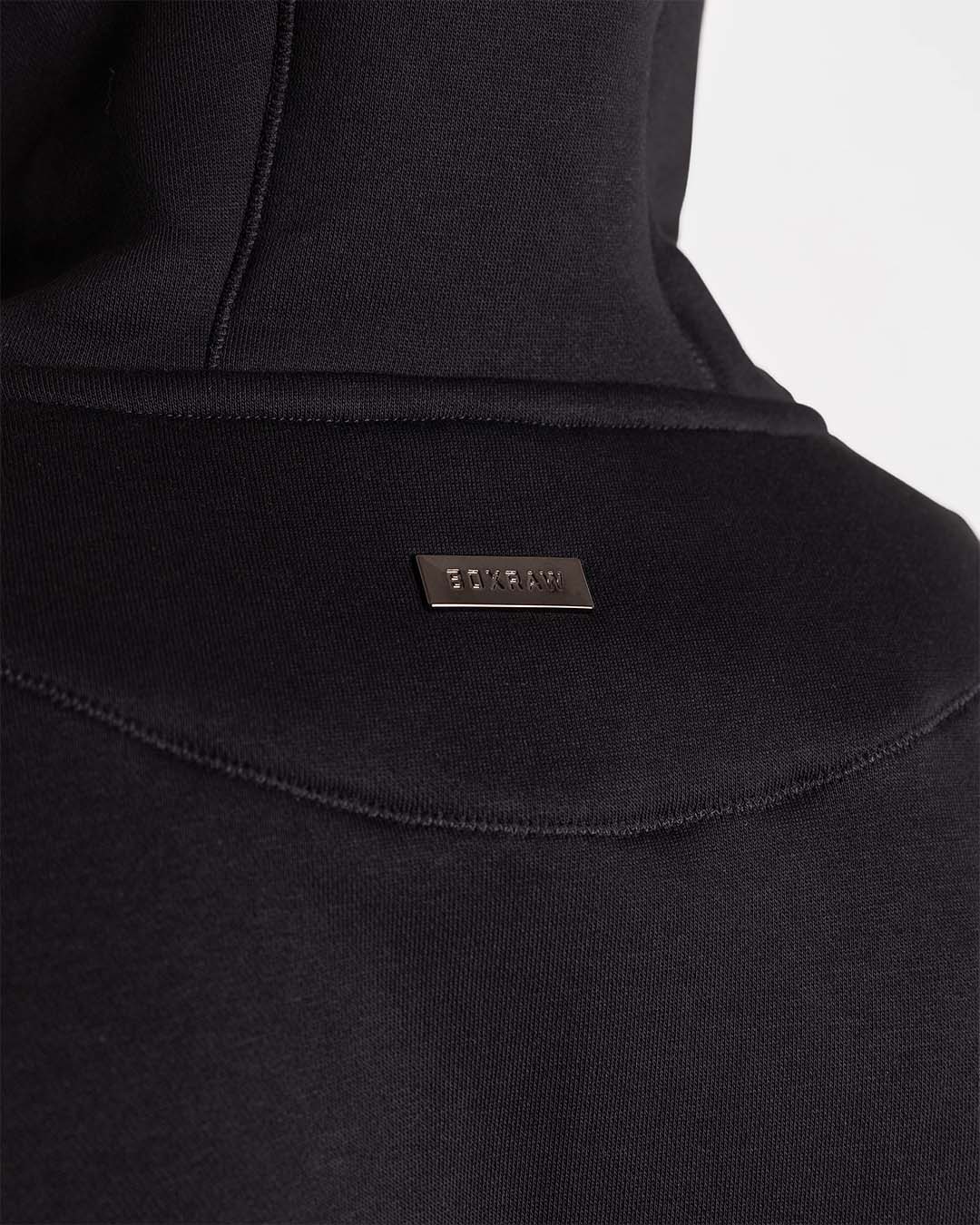 Johnson Zip Up Hoodie - Black - Image 8