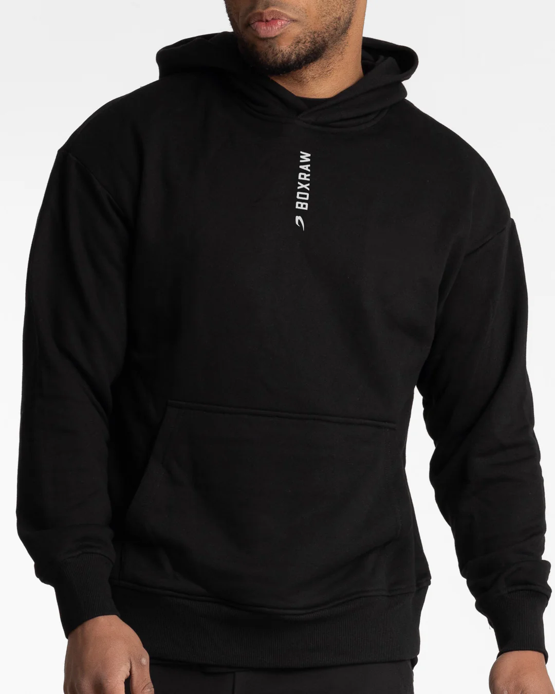 Lineal Oversized Hoodie - Black - Image 9