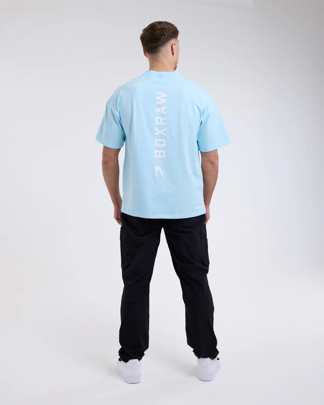 Lineal Oversized T-Shirt - Baby Blue - Image 3