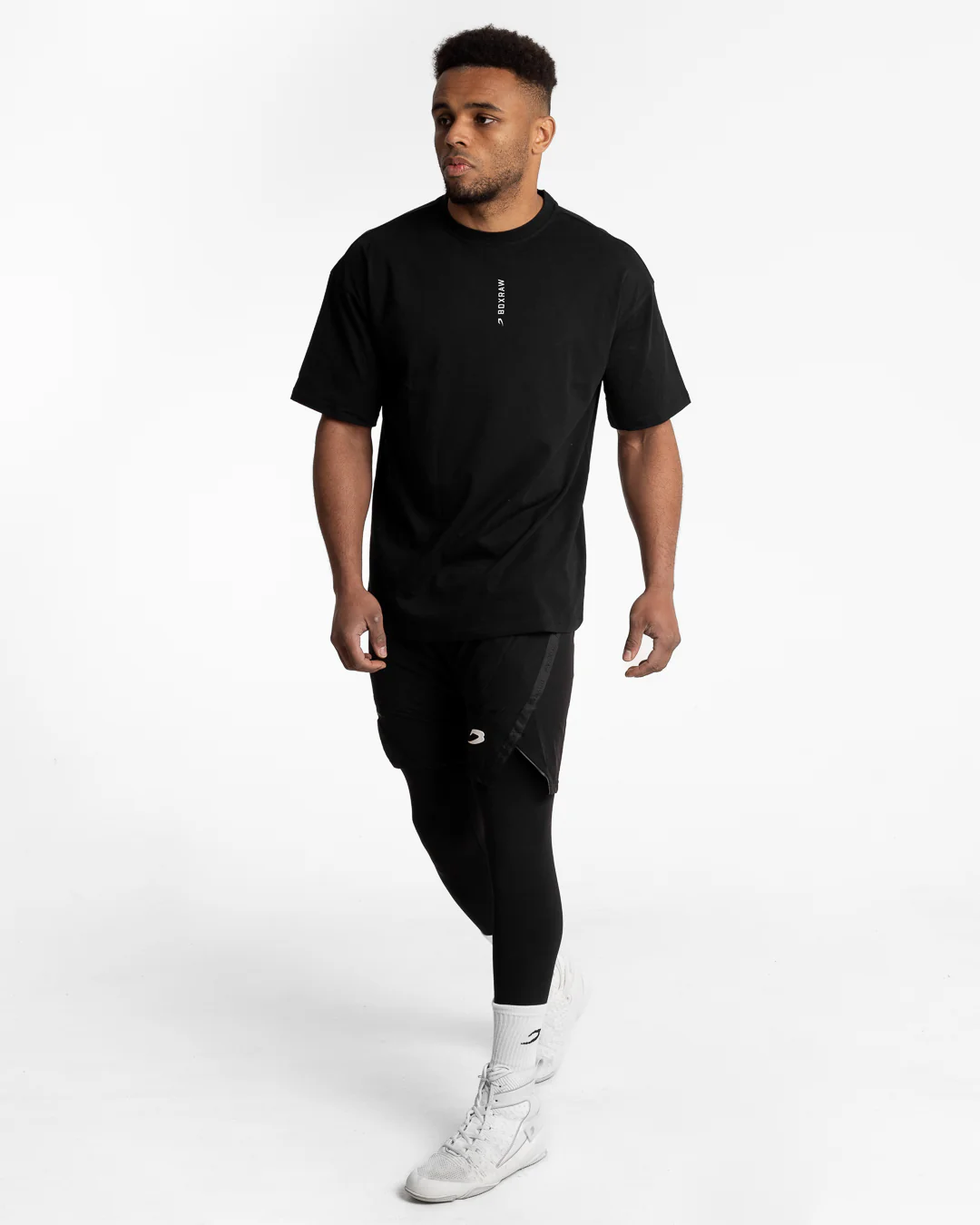Lineal Oversized T-Shirt - Black - Image 2
