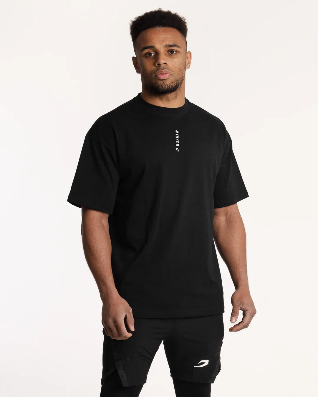 Lineal Oversized T-Shirt - Black - Image 4