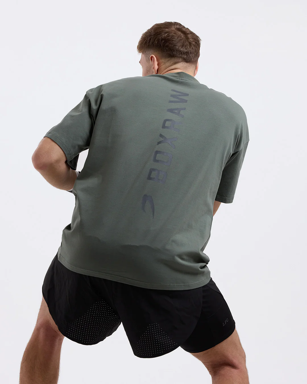 Lineal Oversized T-Shirt - Green - Image 5