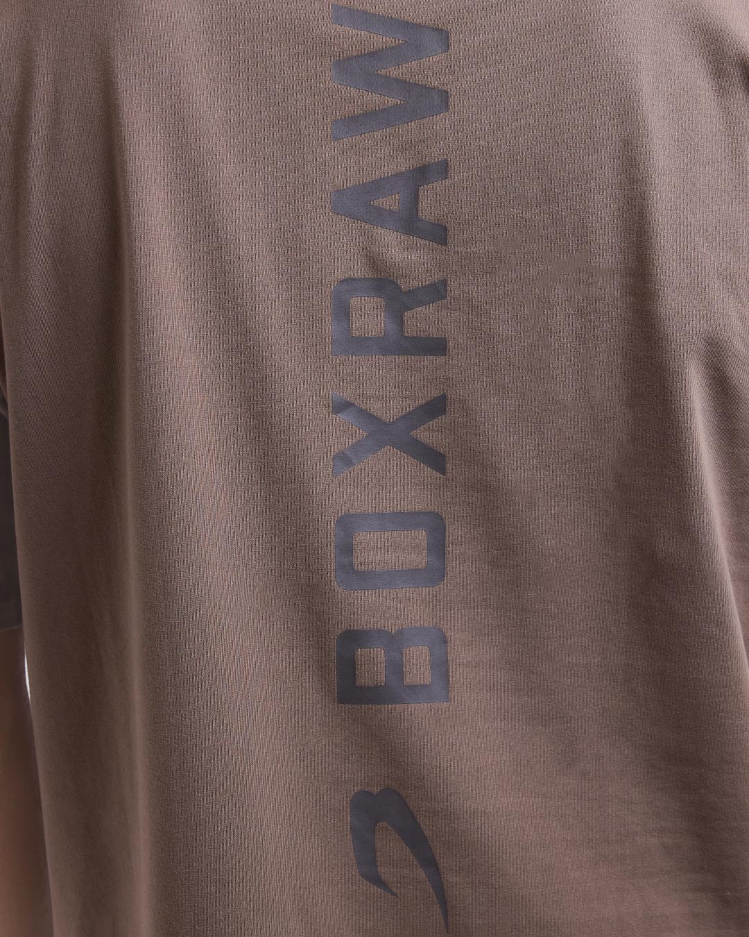 Lineal Oversized T-Shirt - Mocha - Image 7