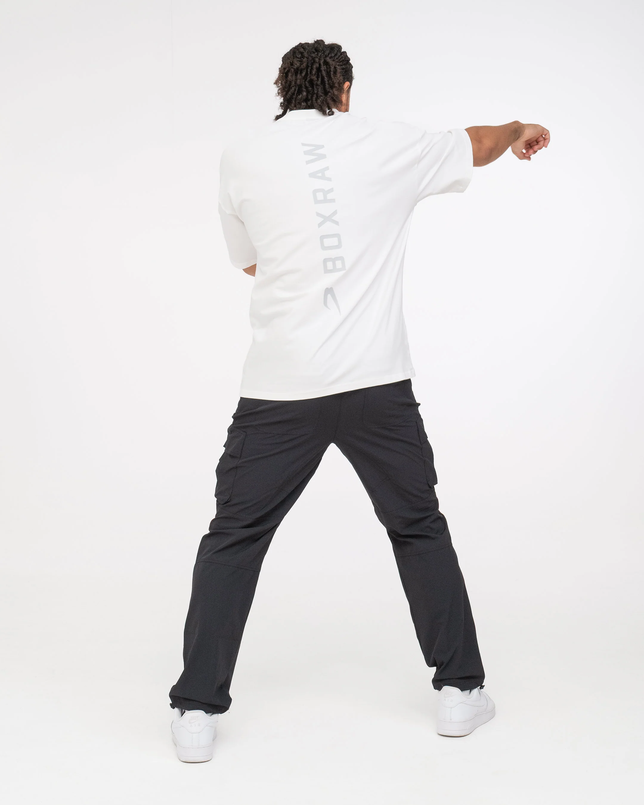 Lineal Oversized T-Shirt - White - Image 3