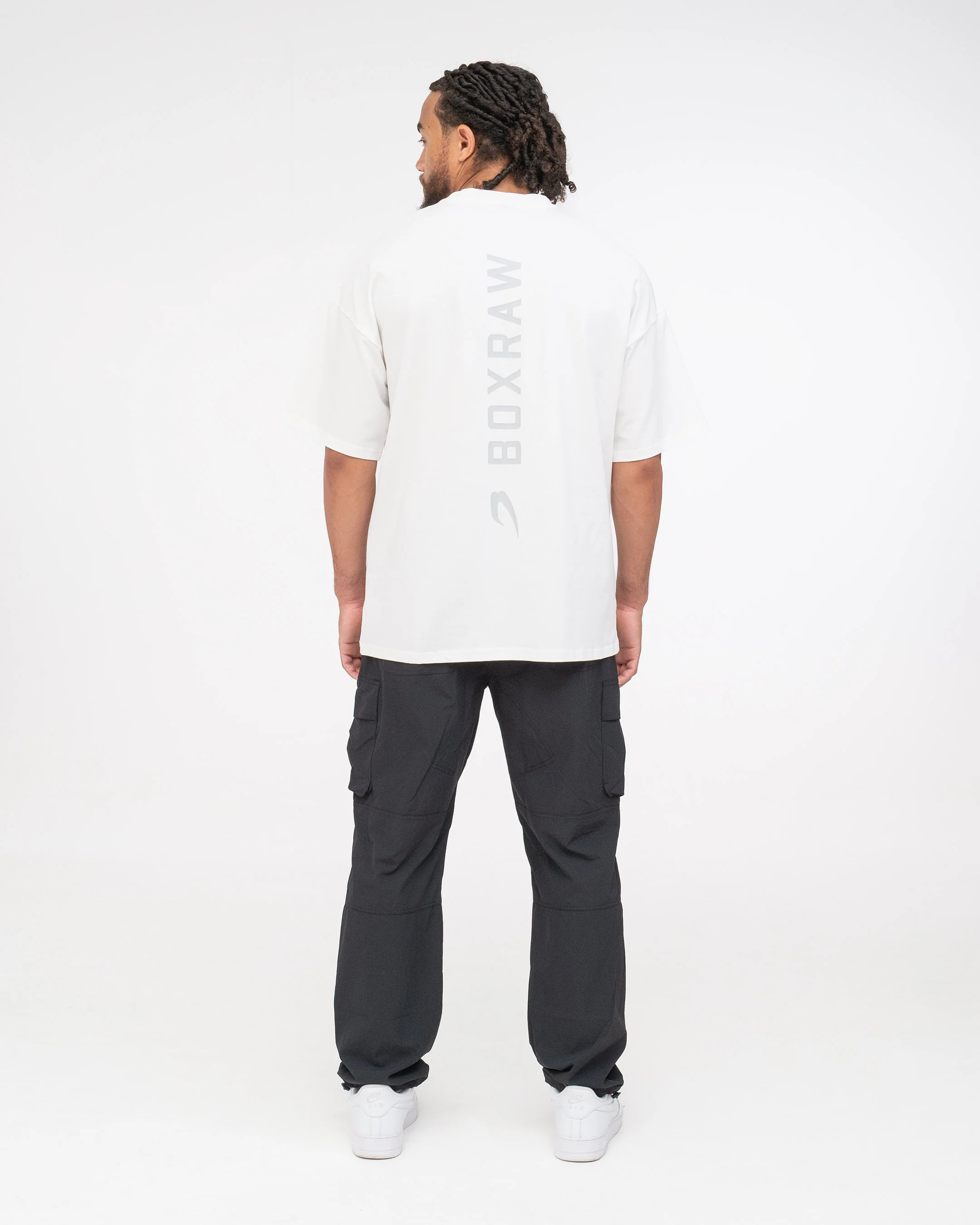 Lineal Oversized T-Shirt - White - Image 9