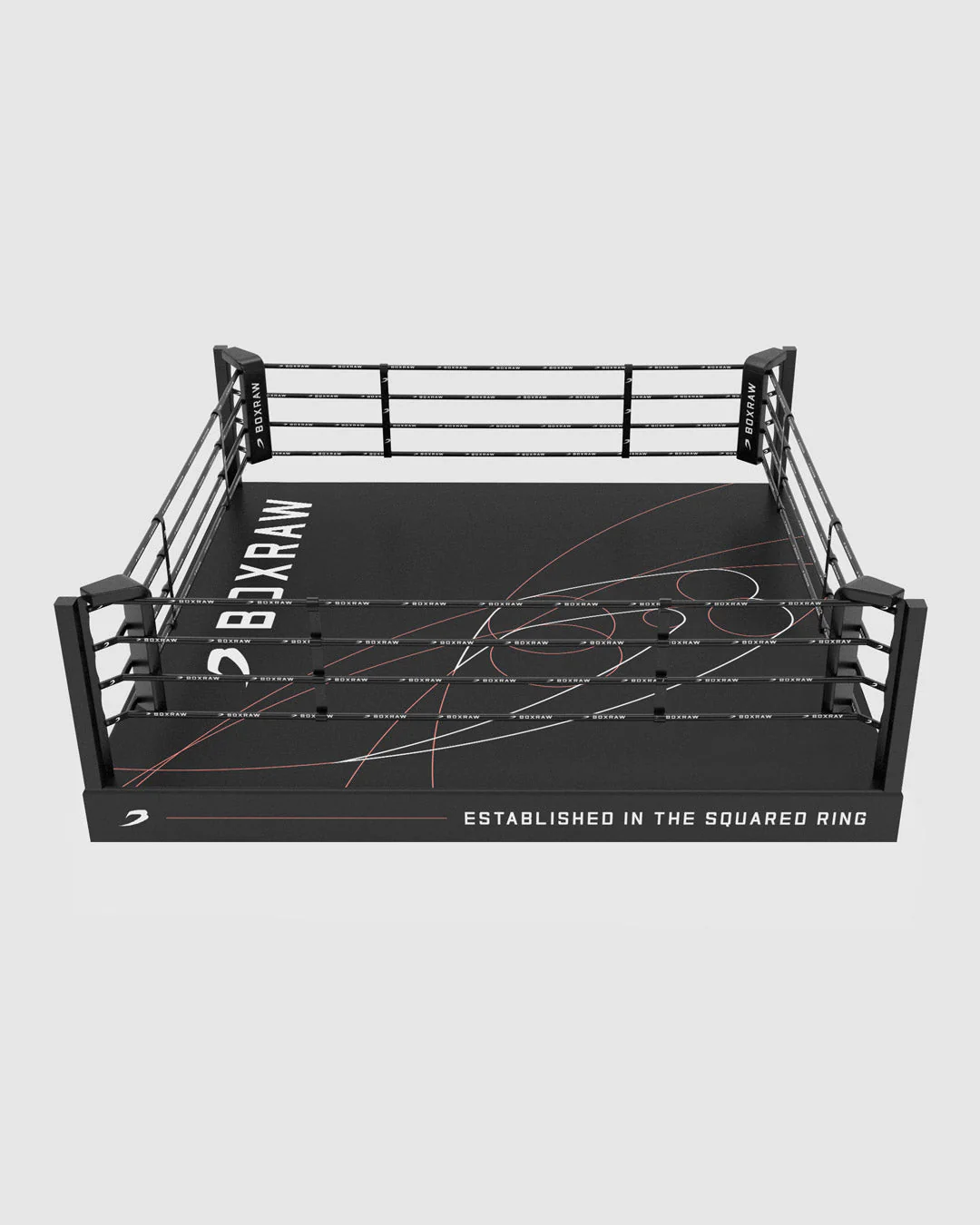 BOXRAW 12" Pro Training Boxing Ring - Black/Golden Ratio - Image 3