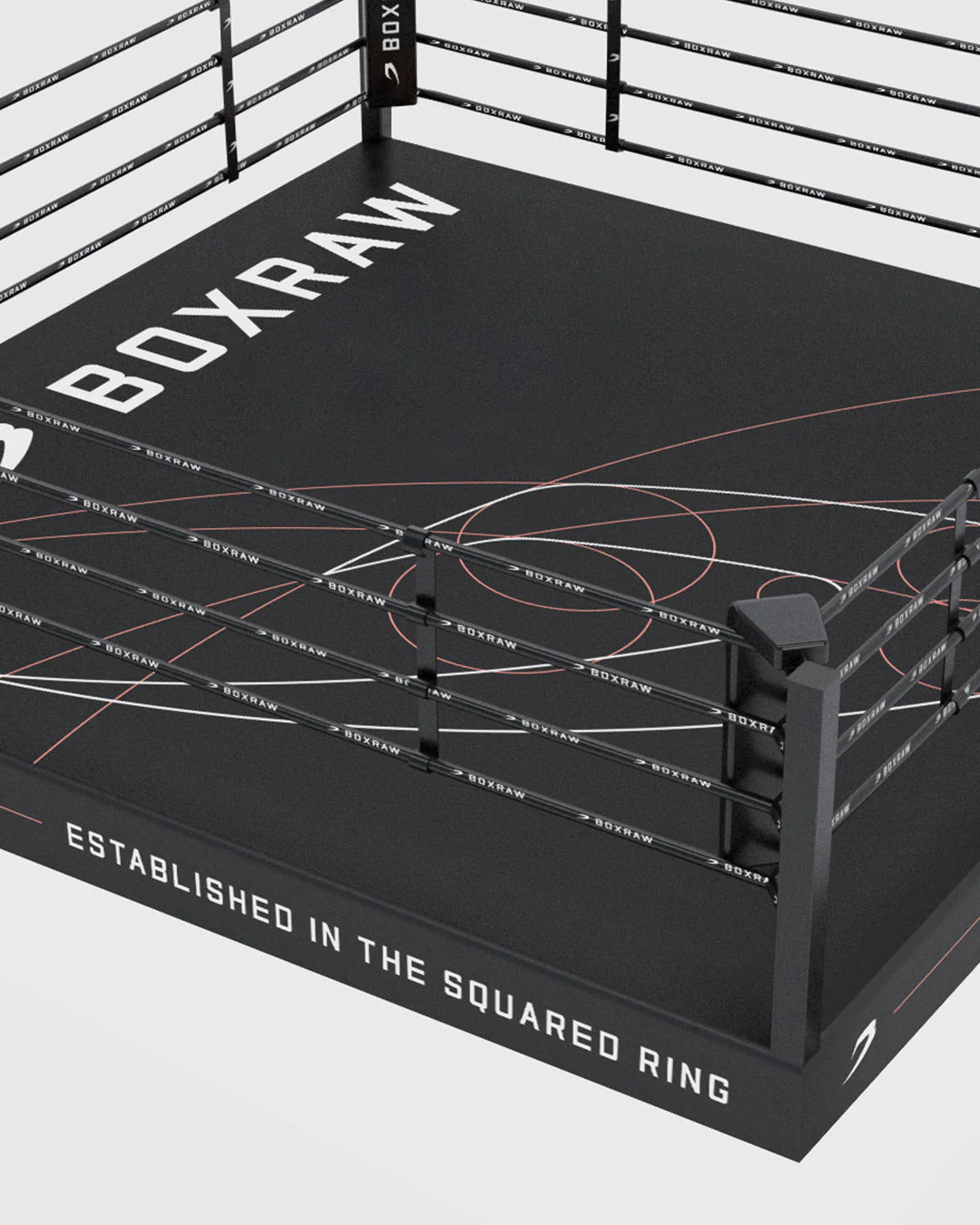 BOXRAW 12" Pro Training Boxing Ring - Black/Golden Ratio - Image 4