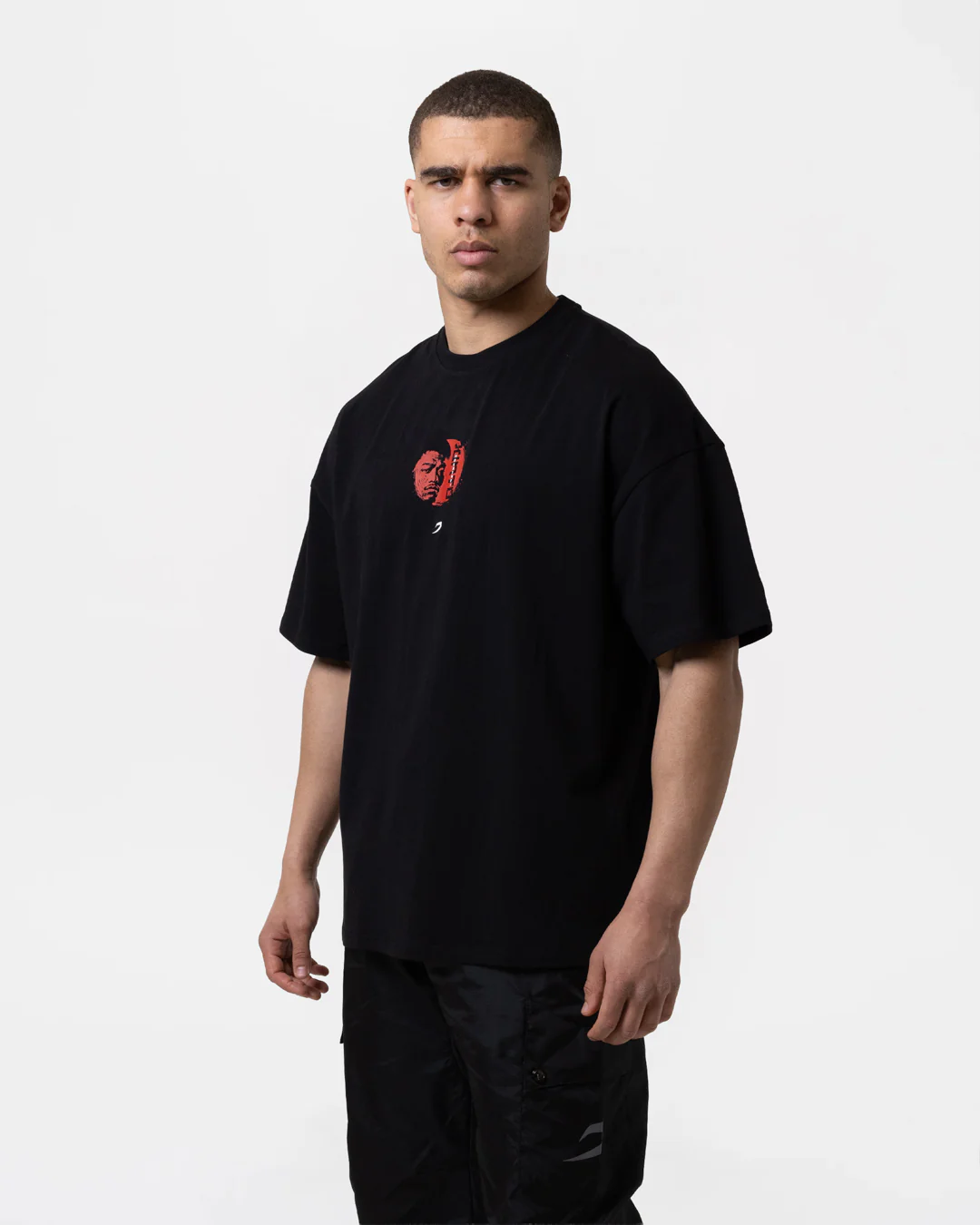 LTD. Edition Nakatani 'The Day' Fight Oversized T-Shirt - Black - Image 4