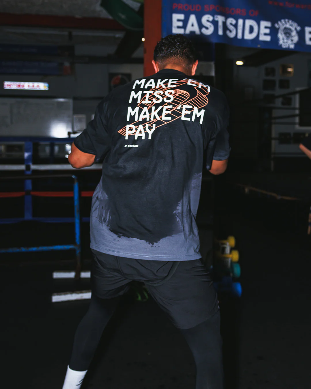 Make 'Em Miss Oversized T-Shirt - Black - Image 3