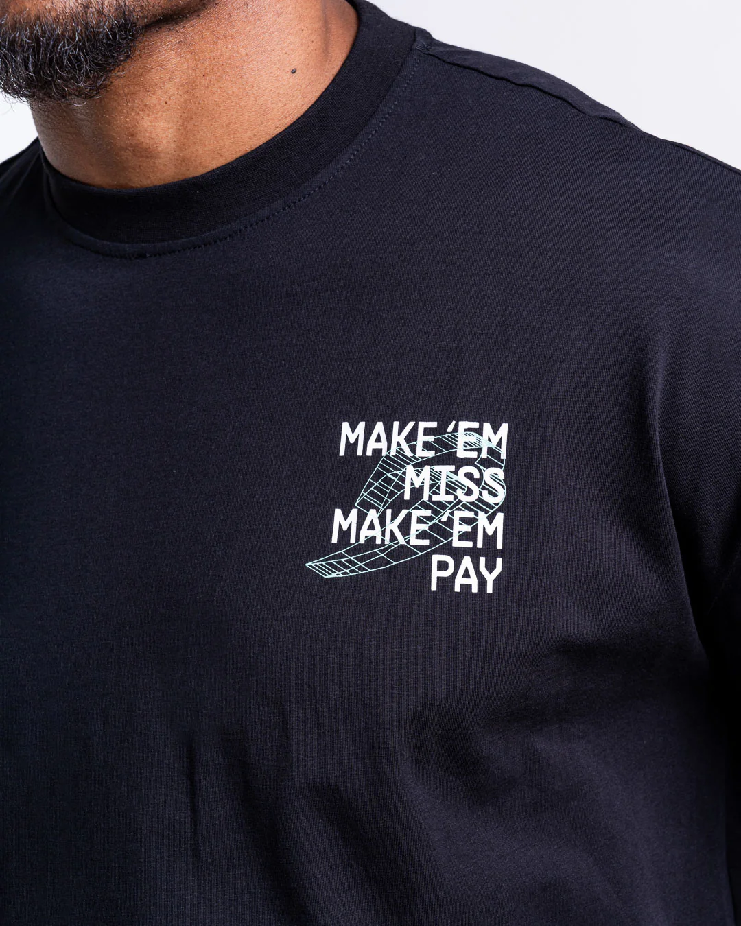 Make 'Em Miss Oversized T-Shirt - Black - Image 7